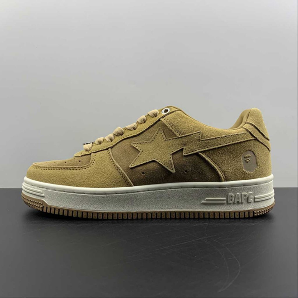 Bape Sta Low Unisex Wheat Unisex Shoes